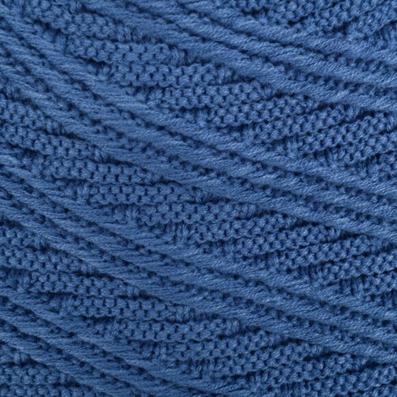 Hat - Slouchy Oversized Baggy  Winter Beanie Hat- Blue W/Gray Fur - Unisex - NWT - Picture 5 of 9